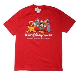 Walt Disney World 2000 Millennium Celebration Red T-Shirt Mens XL NWT